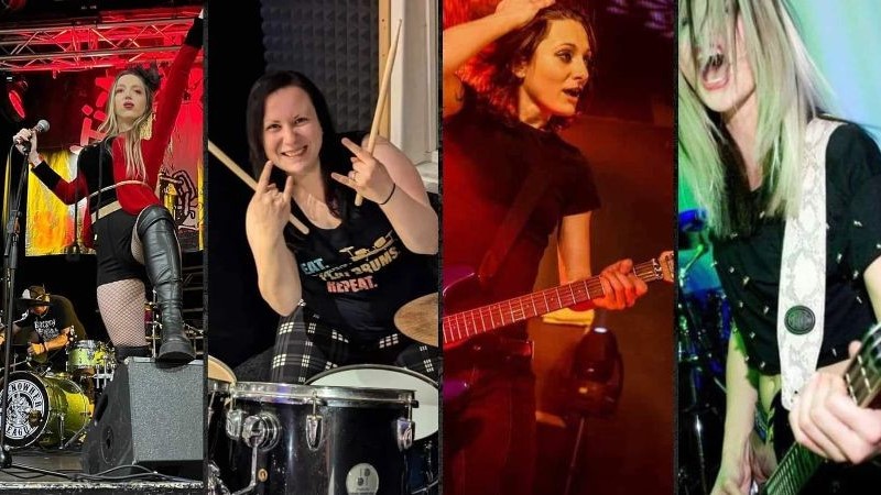 nirvanher, all female nirvana tribute band with local support poster